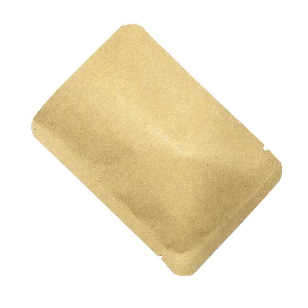 FERENLI 100 Pieces 7.9×11.8 inch Kraft Paper Open Top Vacuum Sealable Bags Mylar