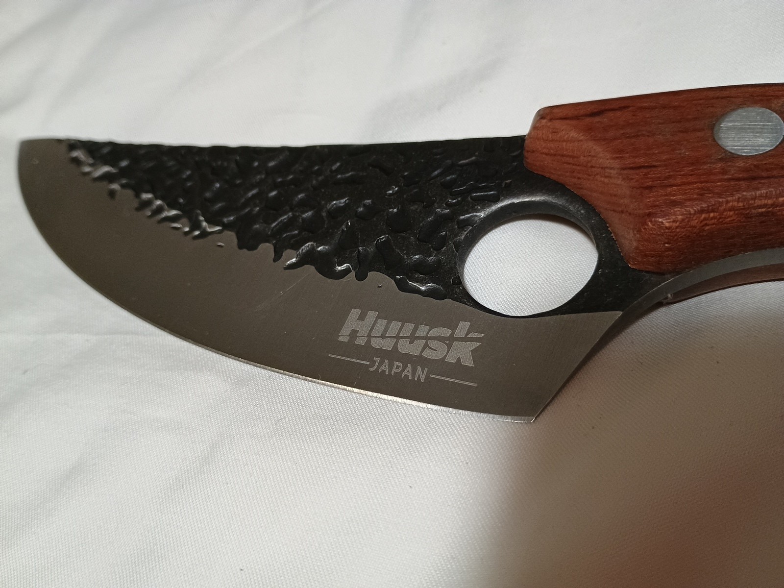 Huusk by Matsato Knife Camping BBQ🏵Kitchen Hunting Fishing 11″ x 5.8″ x 2″ Oak