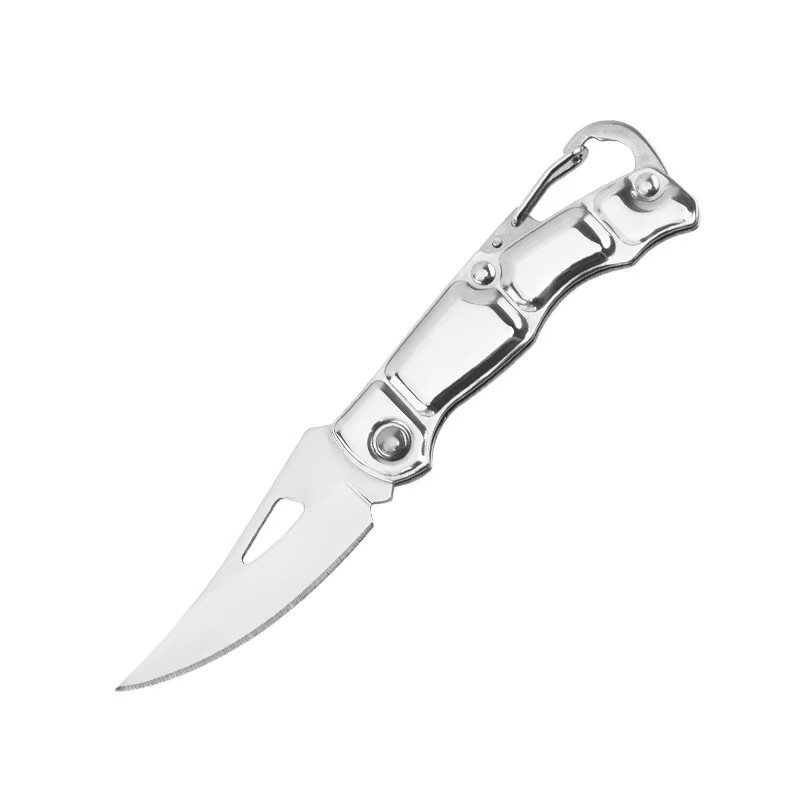 Stainless Steel Folding Kitchen Knife Non Slip Handle Portable Utility Cutter