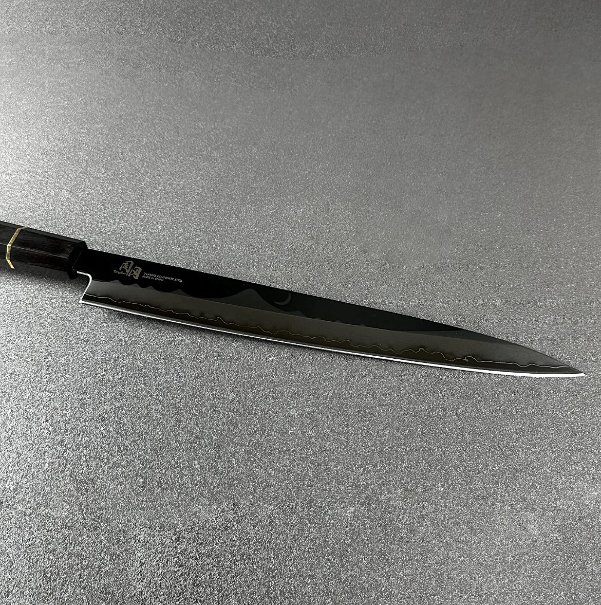 Tonggang 10.5″ Japanese Style Sashimi Ebony Wooden Handle Sushi Yanagiba Knive