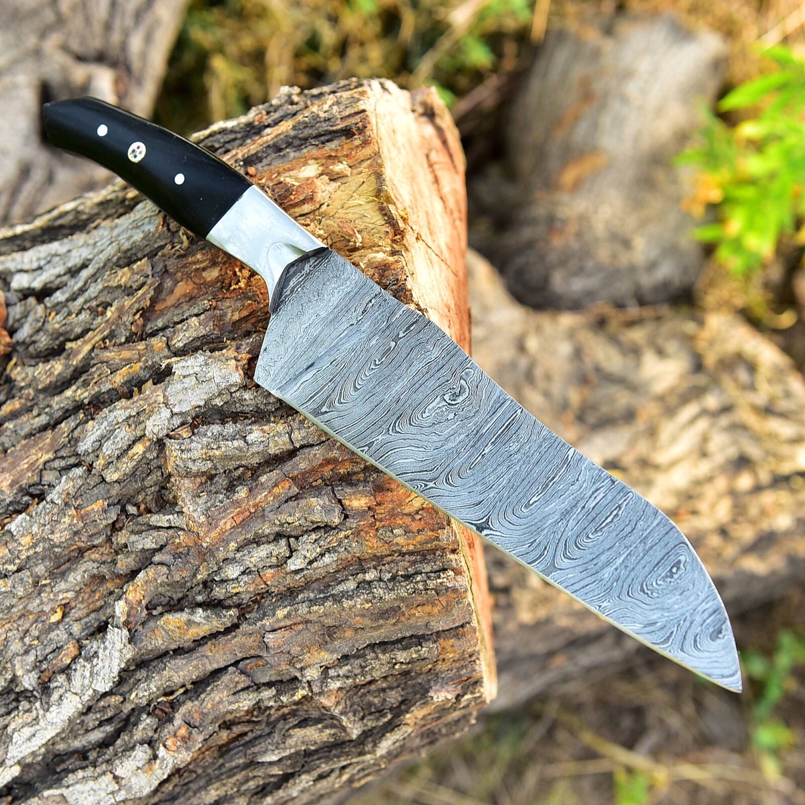 Handmade Japanese Bunka Kitchen Knife Hand Forged Damascus Chef Knife