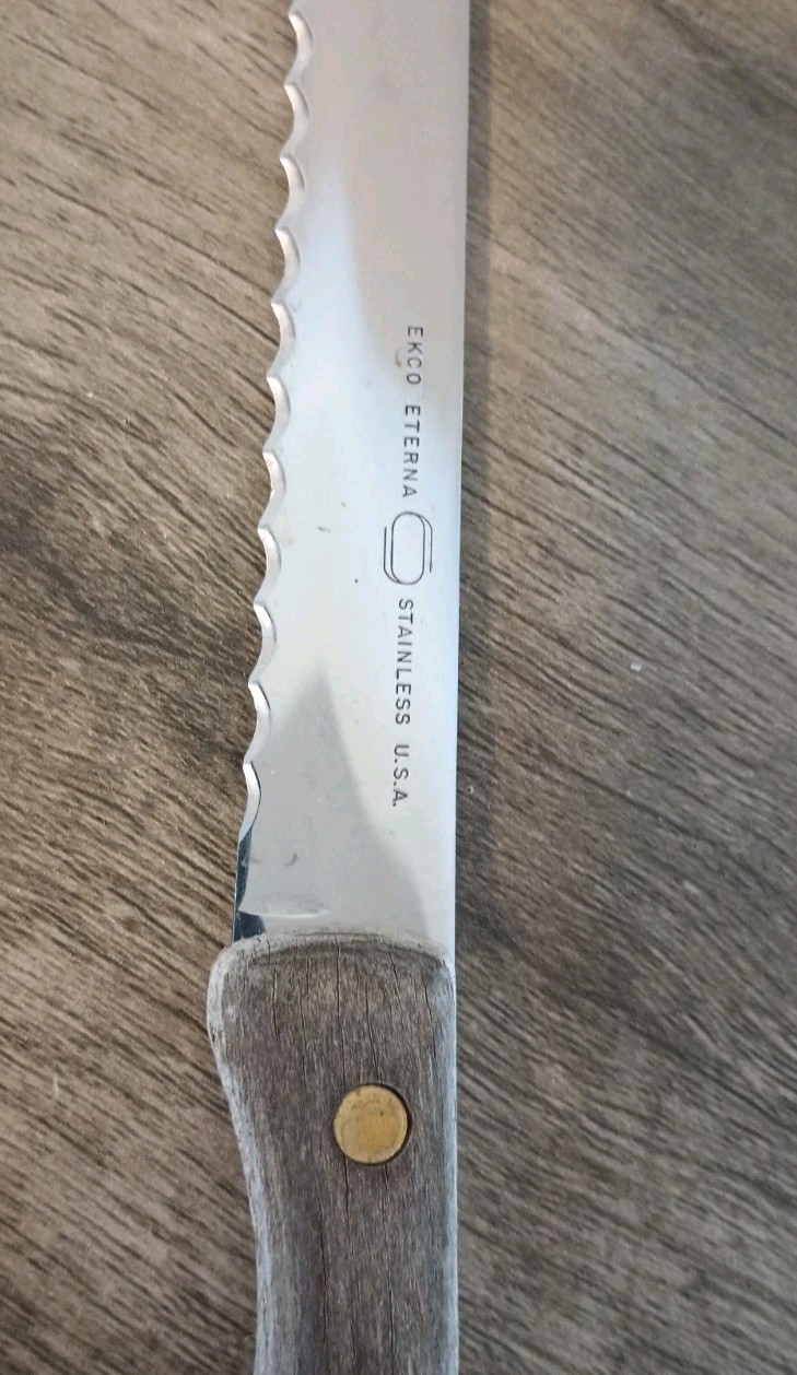 2 Precision Hollow Ground Stainless Steel & 4 J.A. Henckels Knives + Bread Knife