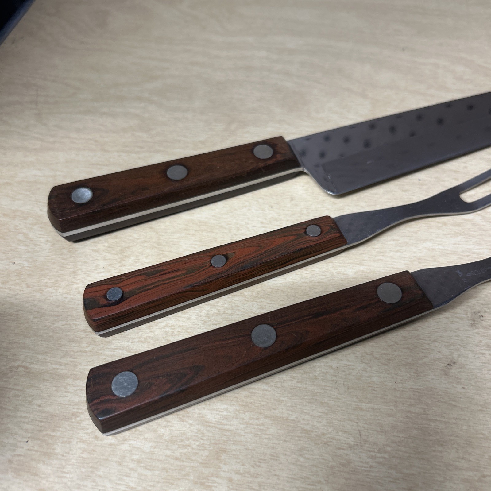 Vintage Cutco-No #35 9-inch Chef’s Knife Wooden Handle 36 37 Set