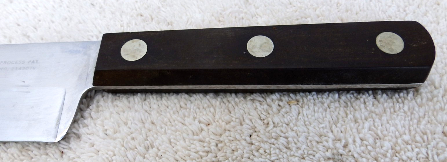 Vintage Cutco – No 35 9-inch Chef’s Kitchen Knife Wooden Handle