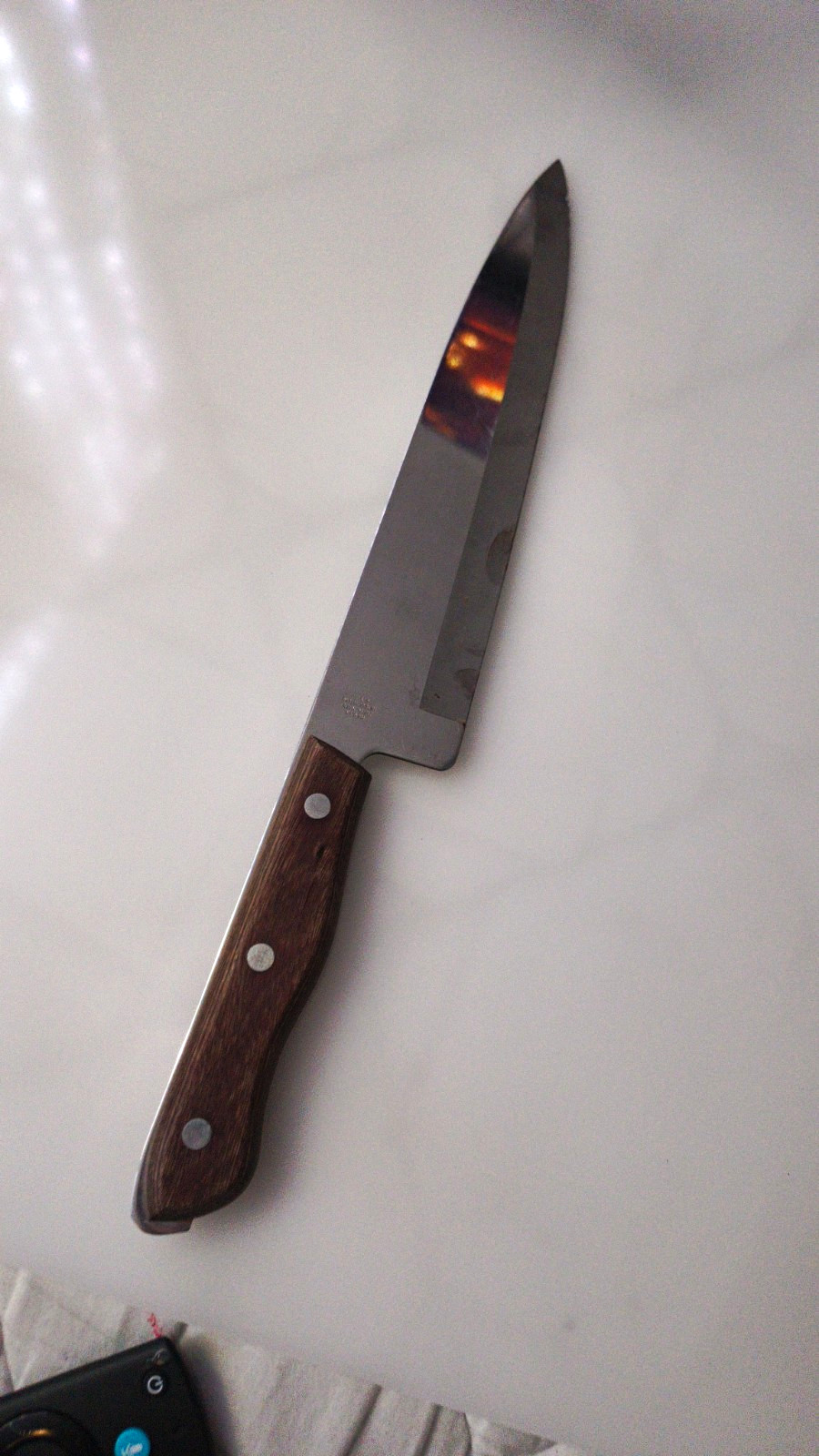 Washington Forge Hi Carbon Special Merit 11″ Butcher Knife Full Tang Wood Handle