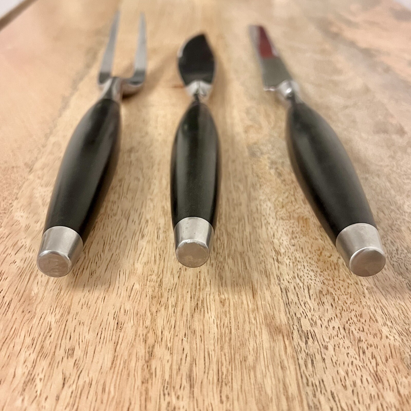 Top Flite SR Stanley Roberts Three Piece Meat Carving Set Knife Fork Japan