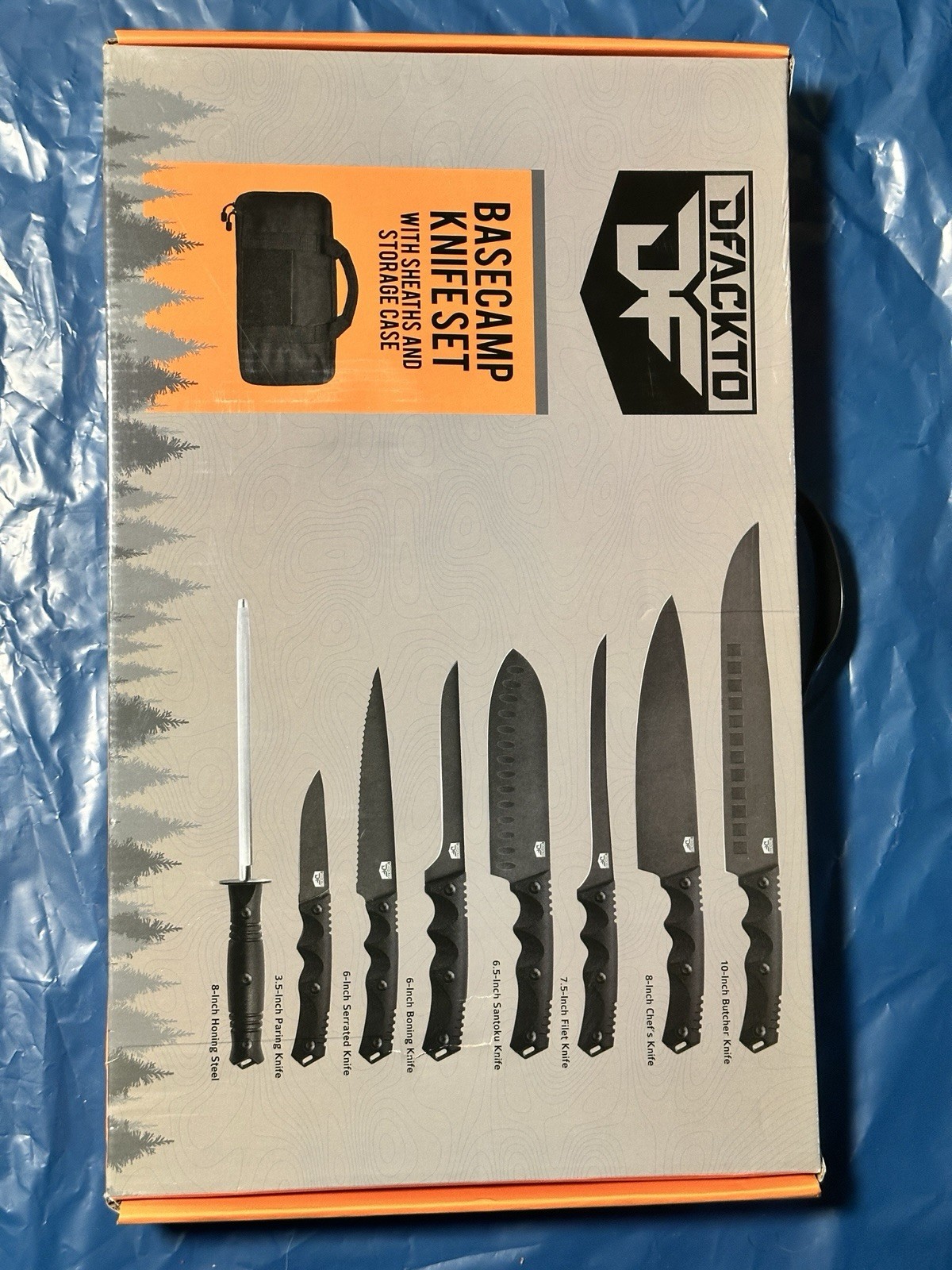 16-PC Basecamp Tactical Chef Knife Set – Off Grid Camping & Cooking Knives