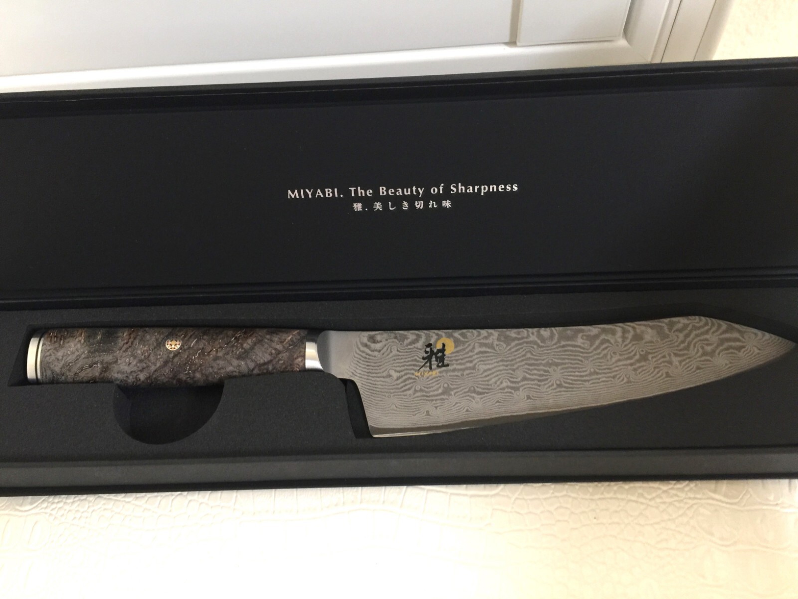 ZWILLING HENCKELS JAPAN MIYABI 5000MCD 67 BLACK EDITION SANTOKU ROCKING KNIFE