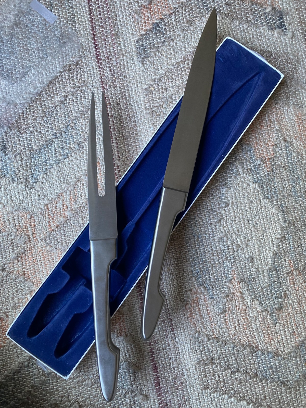 Vintage Dansk Master Series Studio Carving Set MCM Minimalist Scandinavian