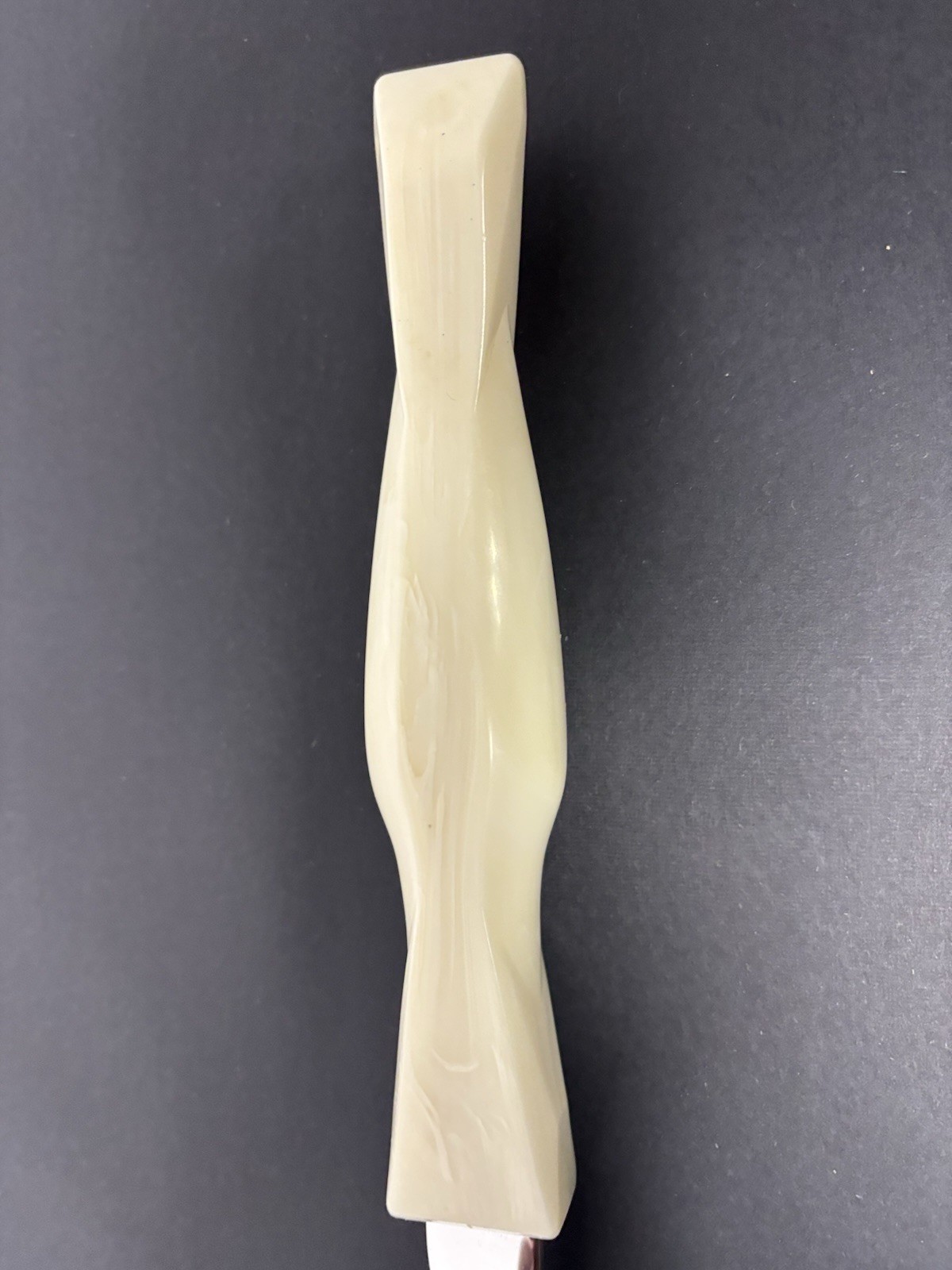 Cutco 1727 Carving Serving 2 Prong Fork USA Pearl White Handle