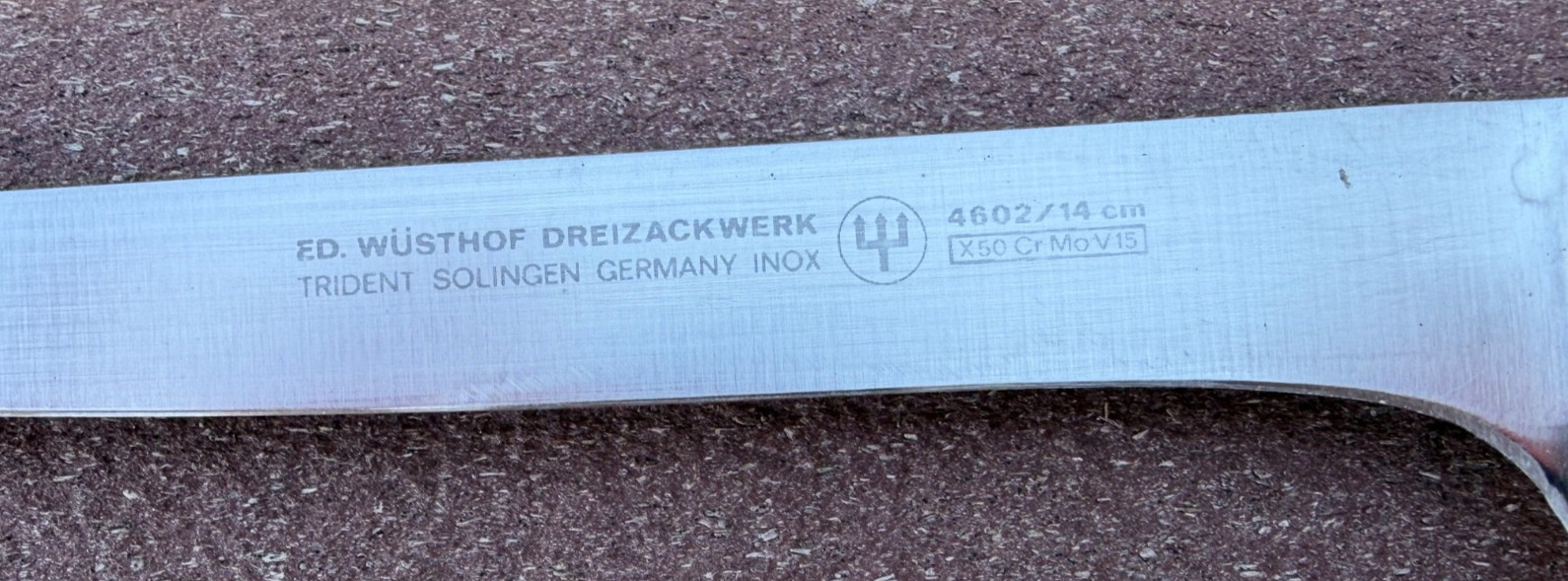 VINTAGE WUSTHOF CLASSIC BONING KNIFE 5″ 4602/14CM INOX SOLINGEN GERMANY BLACK