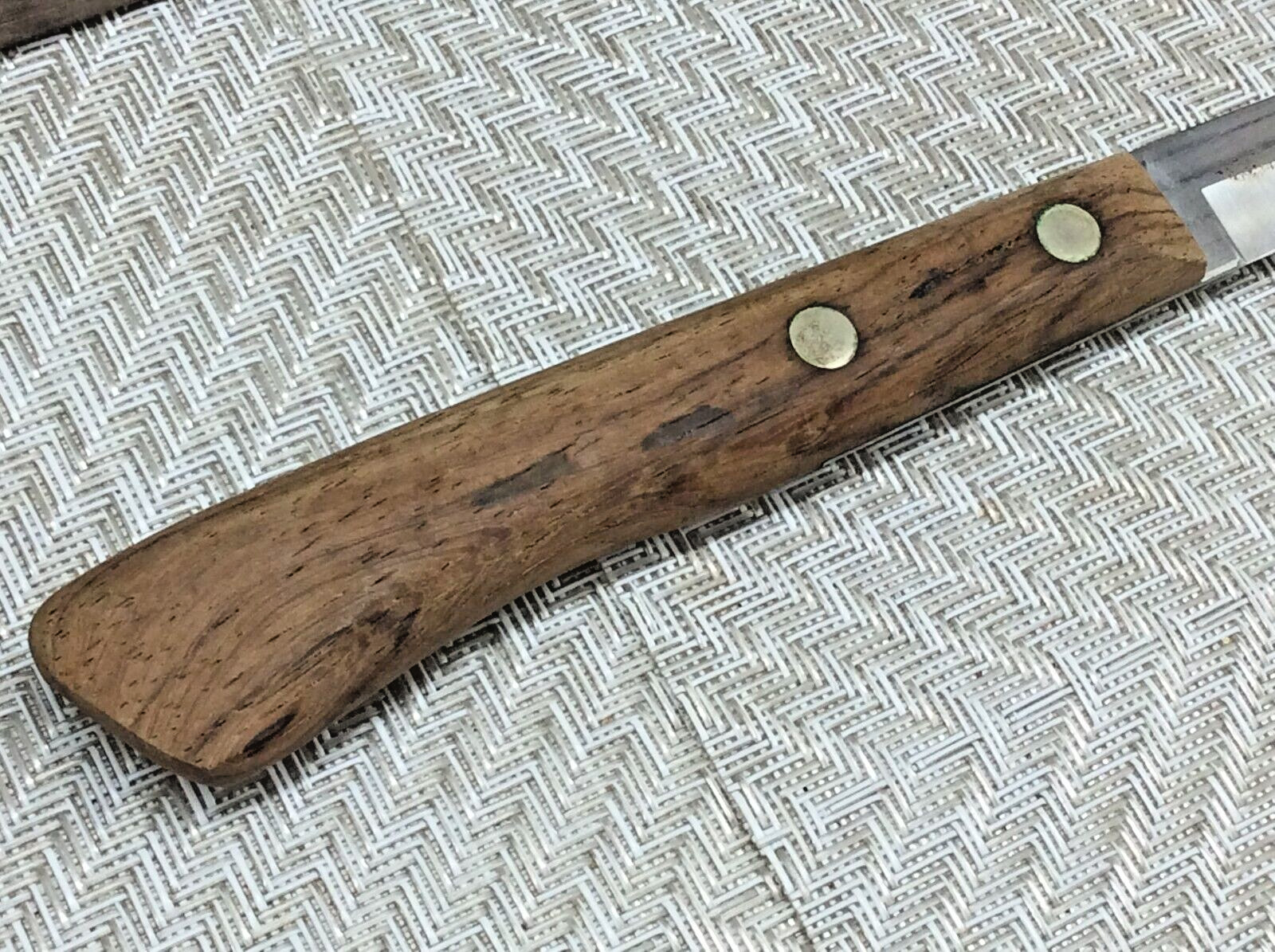 Prestige Vanadium S/S 9.25″ Blade Bread Knife Wood Handle Vintage England