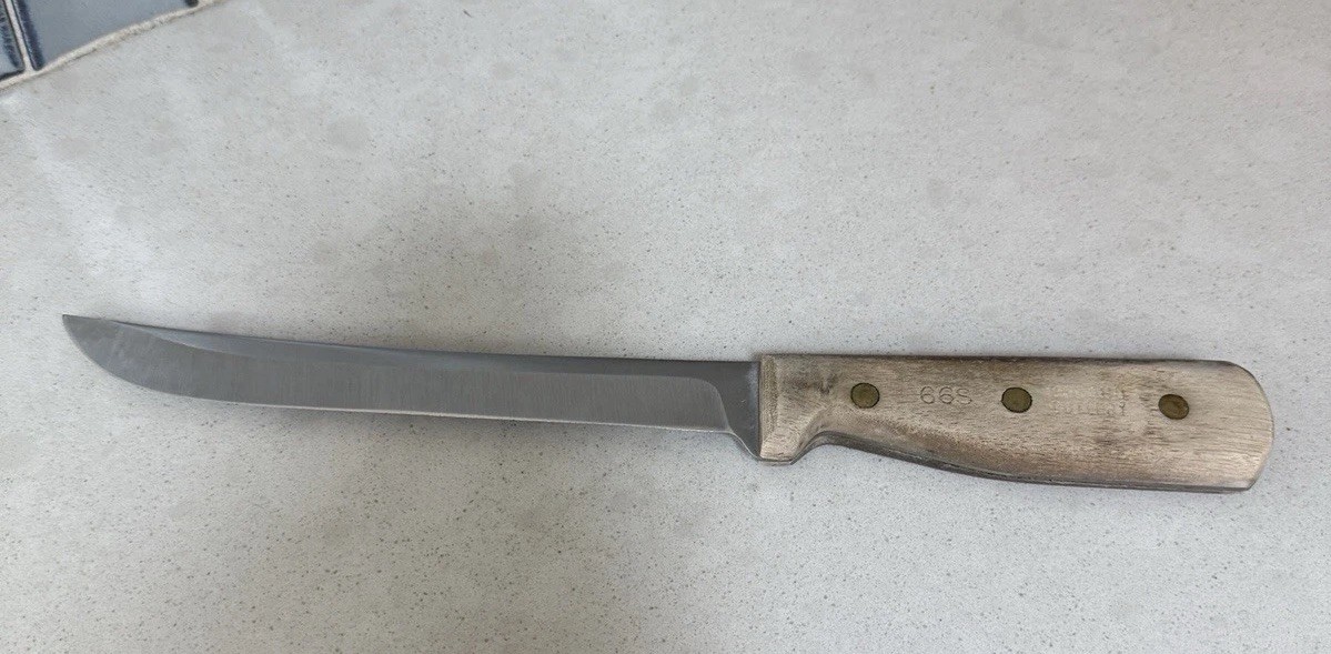 Vintage Chicago Cutlery 66S 8″ Stainless Blade Carving Slicing Knife USA