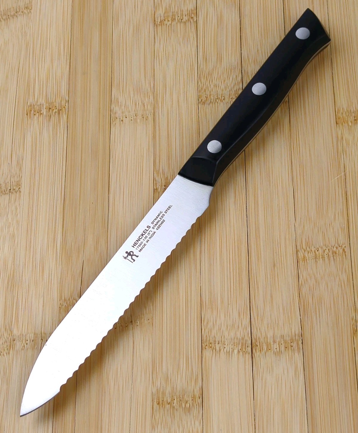 Henckels DYNAMIC 5″ SERRATED-Edge UTILITY Knife, Stainless Steel, 17560-130, NEW