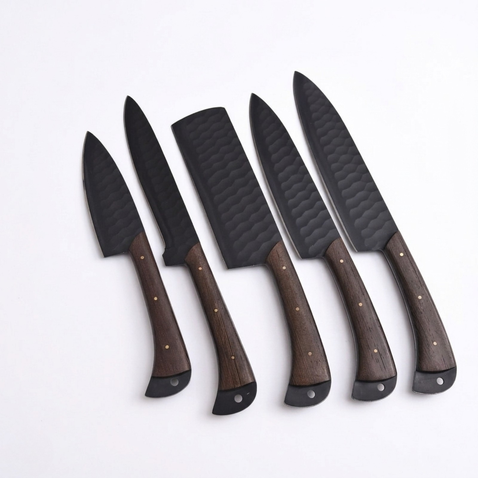 Shard Collectible 5pc Tactical Chef Set Hammered Carbon Steel Field Kitchen Tool