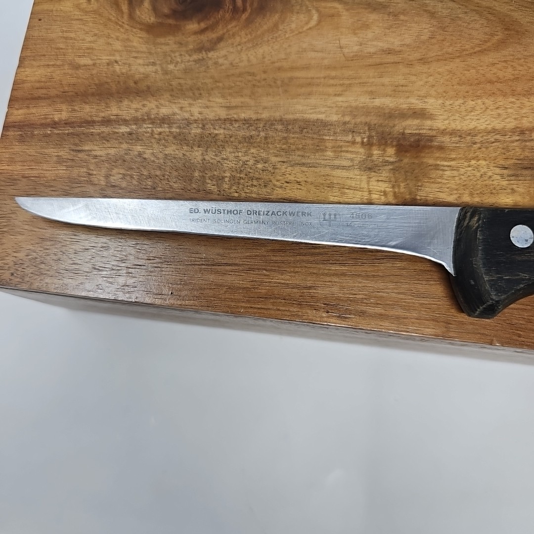 Wusthof Dreizackwerk Solingen Germany 4606/14cm Boning Knife Wood Handle