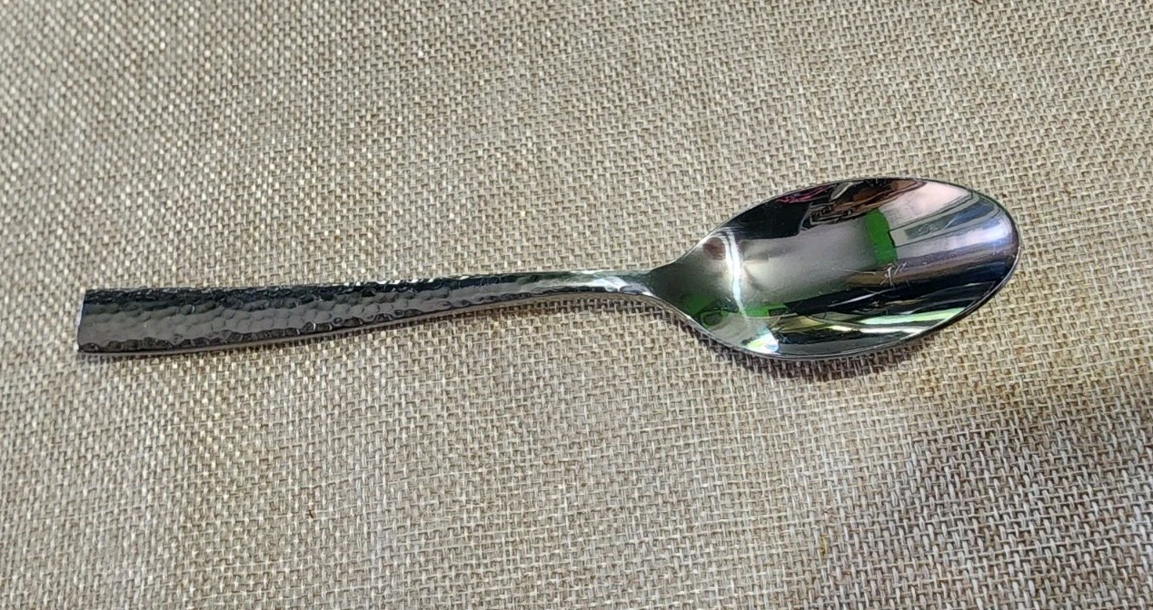 VIETNAM 🇻🇳 TOWLE c2012 TEXTURE HAMMERED STAINLESS “6 7/8” TEASPOON/TEA SPOON🍵