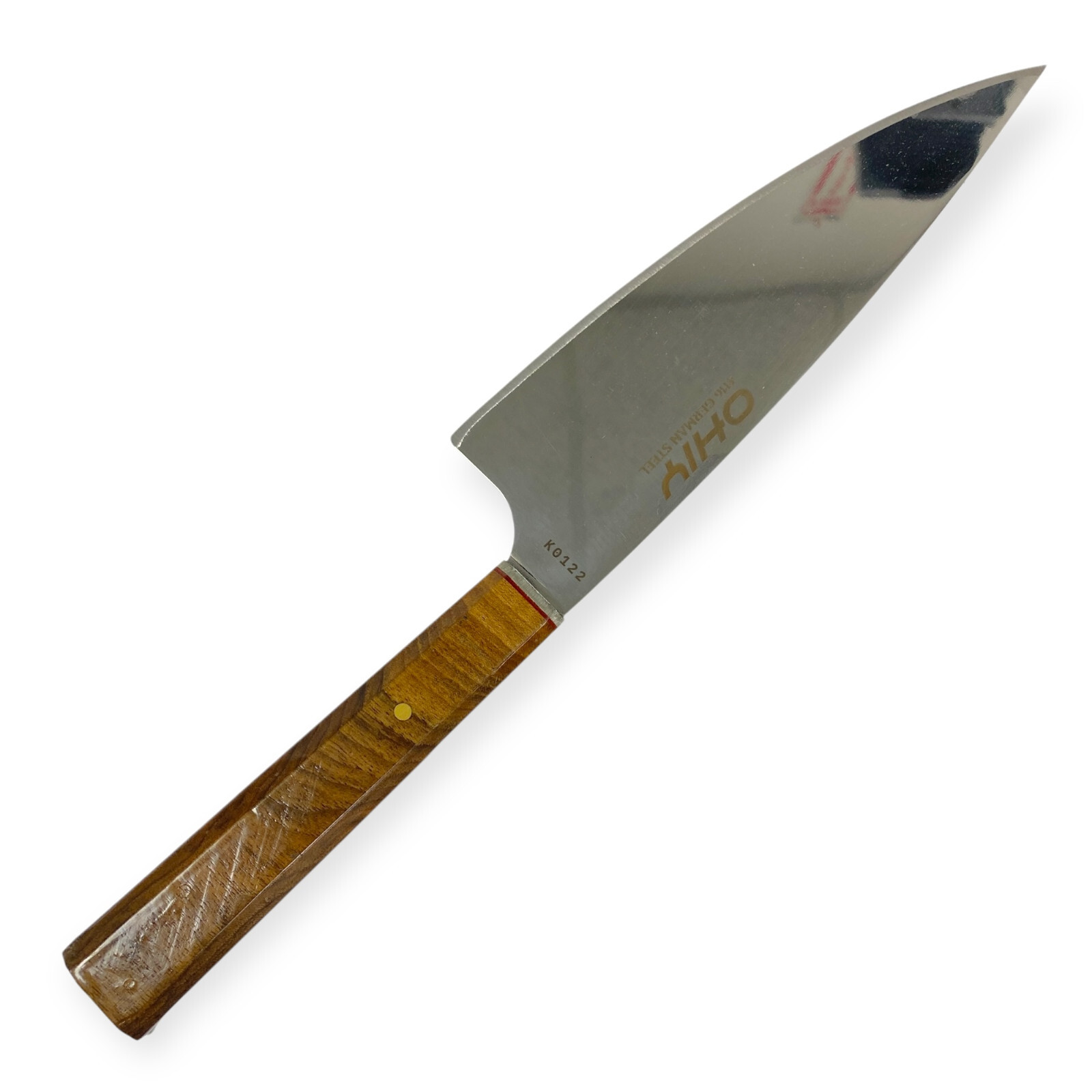 Ohiy K0122 Kitchen Series Chef’s Gyutou Knife, German Steel Blade, Wood Handle