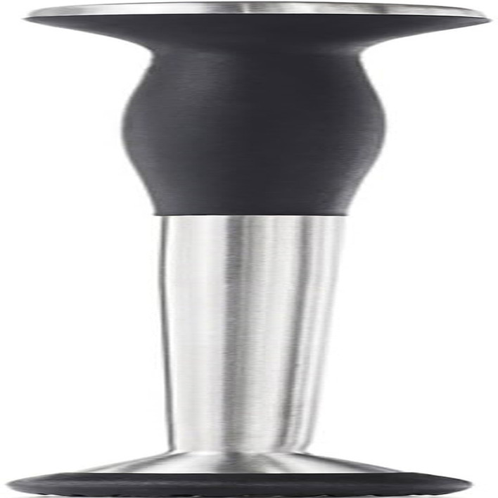 Steel Muddler with Non-Scratch Nylon Head and Soft Non-Slip Grip, Silver, 9-Inch