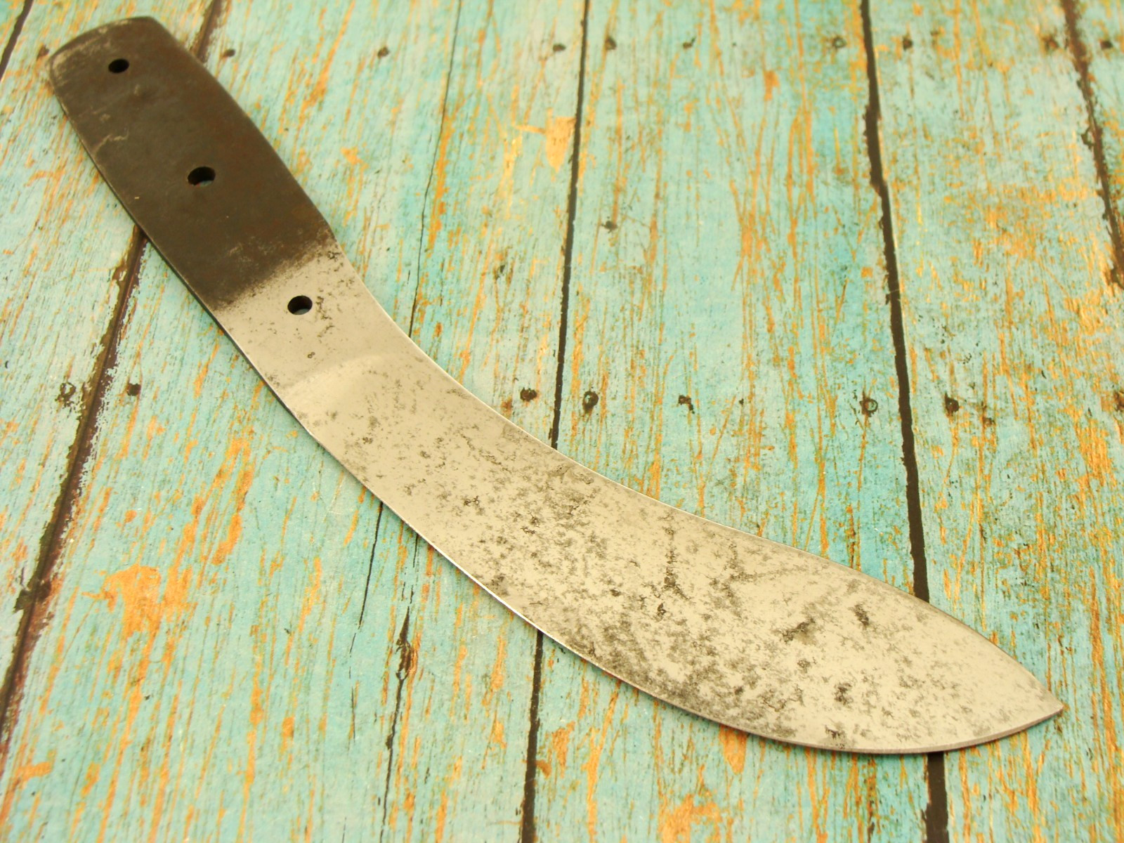 VINTAGE J RUSSELL & CO USA FIXED BLADE CARBON STEEL HUNTING SKINNING KNIFE BLANK