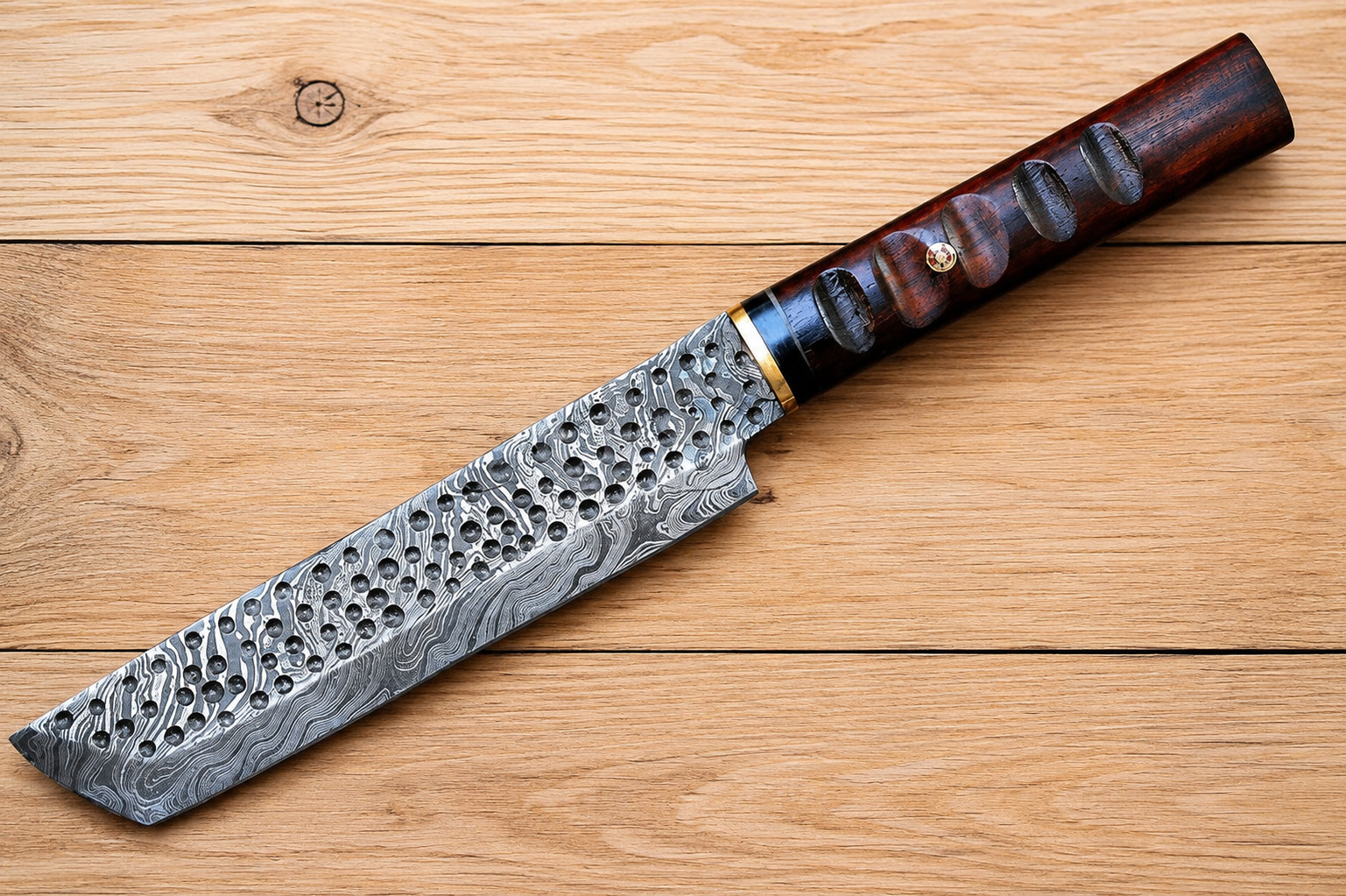 CUSTOM HAND MADE FORGED DAMASCUS STEEL TANTO BLADE CHEF KNIFE 2269