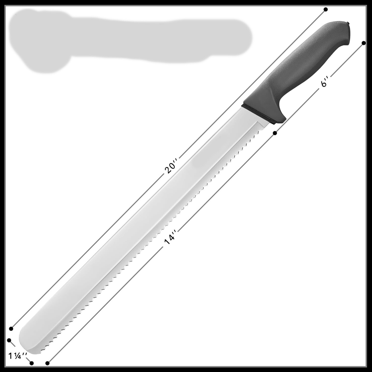 Cuchillo De Acero Inoxidable Con Filo Dentado Multiusos Para Pan Frutas Verduras