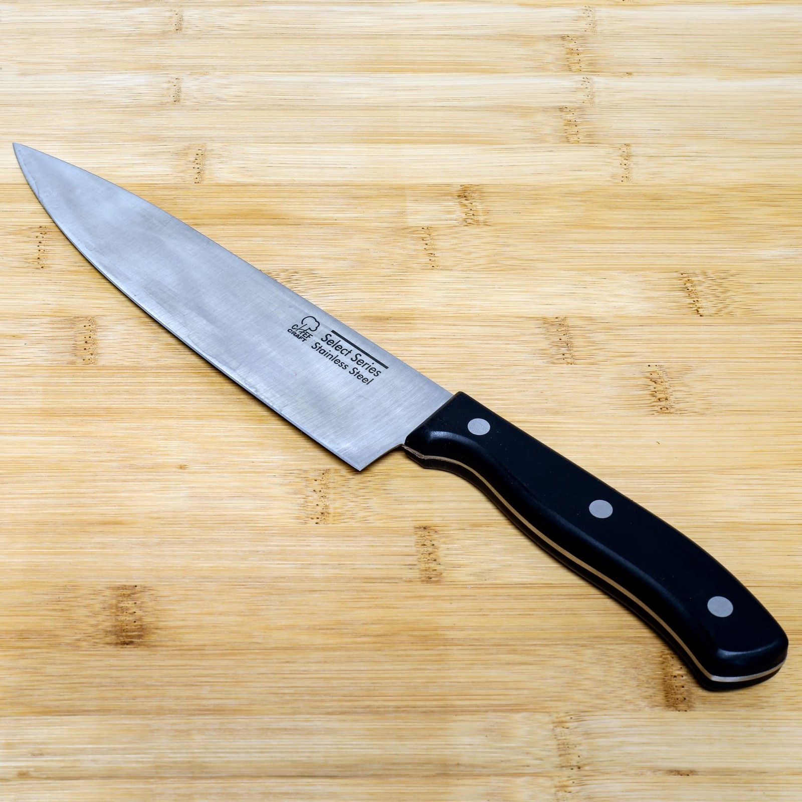 Chef Craft Select Chef Knife, 8 inch blade 13 inches in length, Stainless