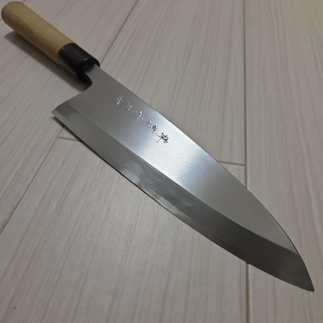 KASUMIKEN Deba Knife 225mm Water Buffalo Handle Japanese Chef Tool