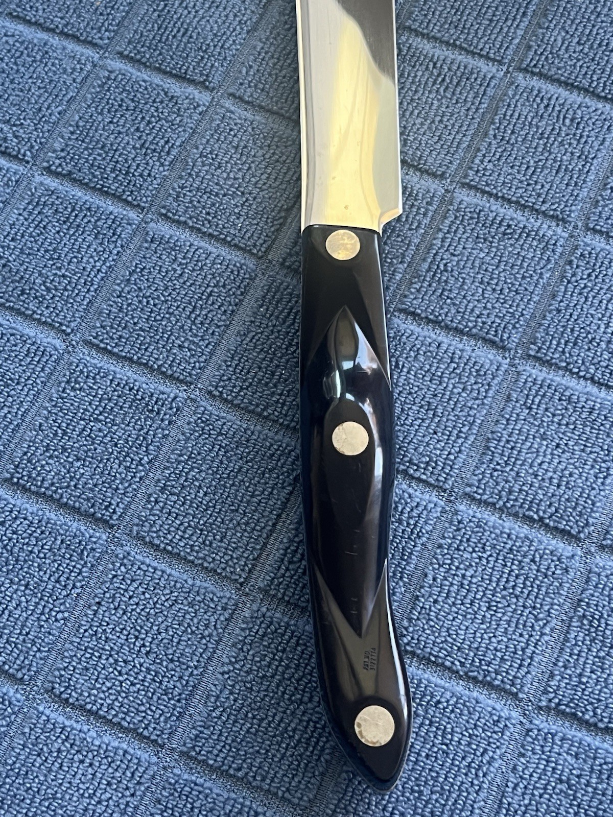 CUTCO 1722 JC Butcher Knife Classic Brown Handle Straight Edge Made in USA