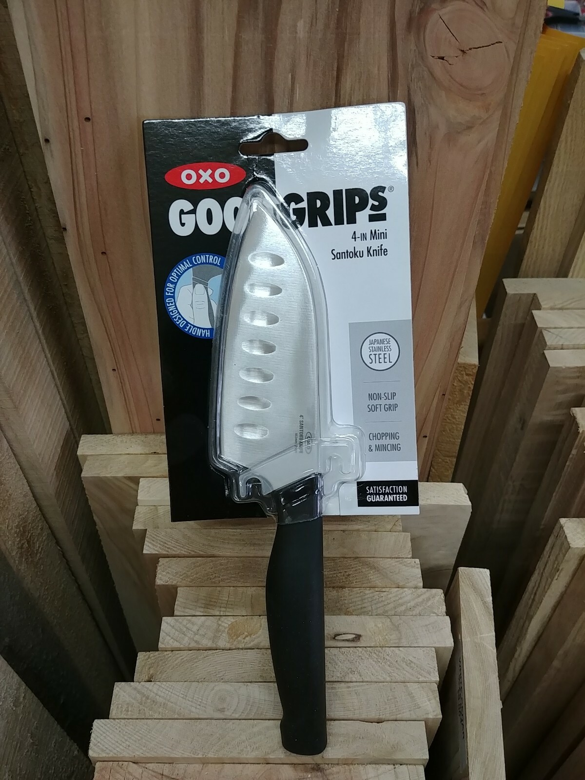 OXO Good Grips SANTOKU KNIFE 4″ Blade Stainless Steel Sharp Non-Slip 23081 NEW!!