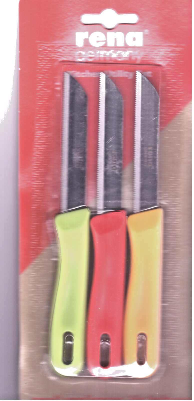 RENA Germany 3 pcs serrated Knife Set,- 3 Kitchen Knives – The Best Quality