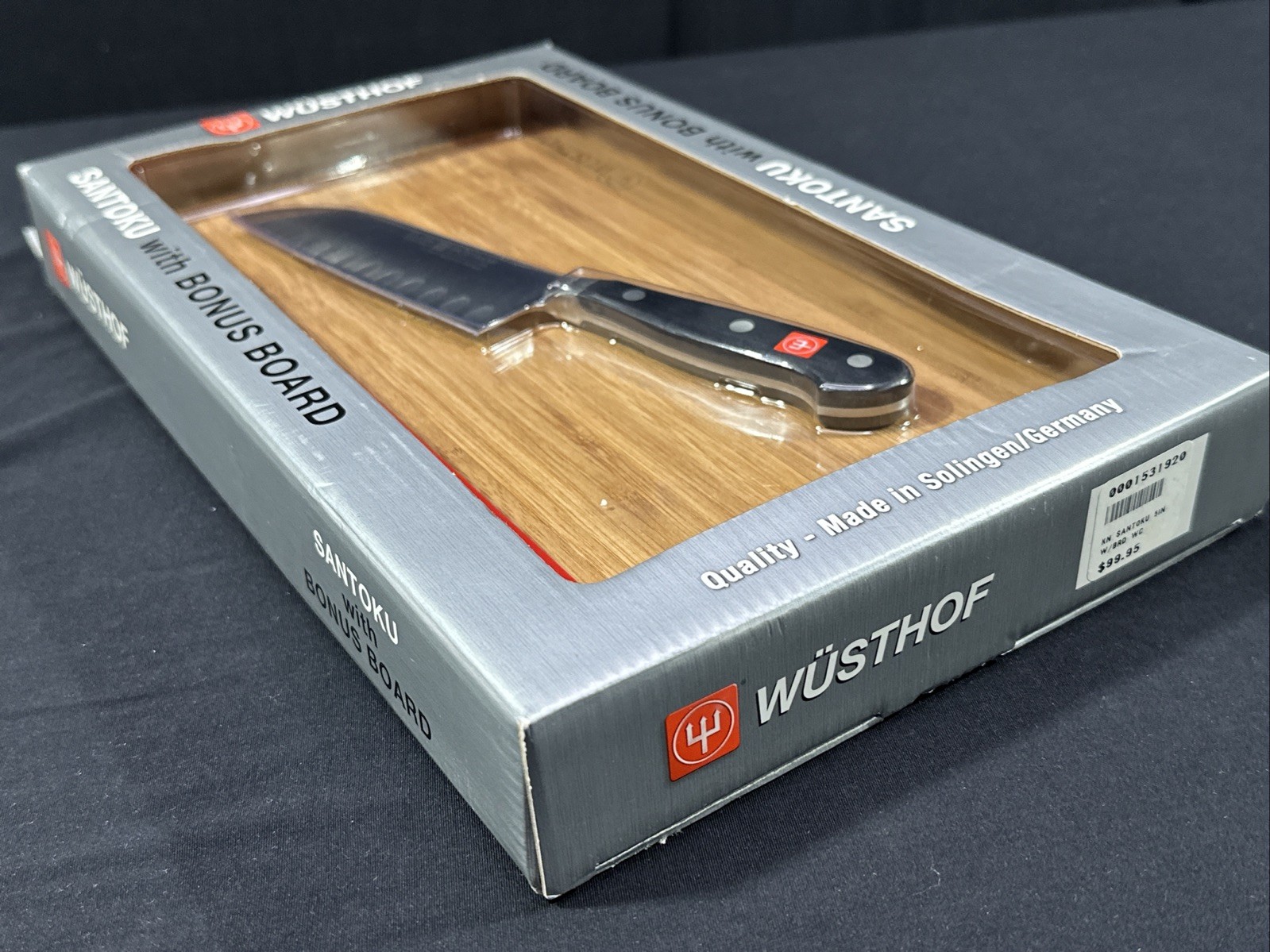 Wusthof Classic Cook’s Knife with Bamboo Cutting Board 4182/14cm