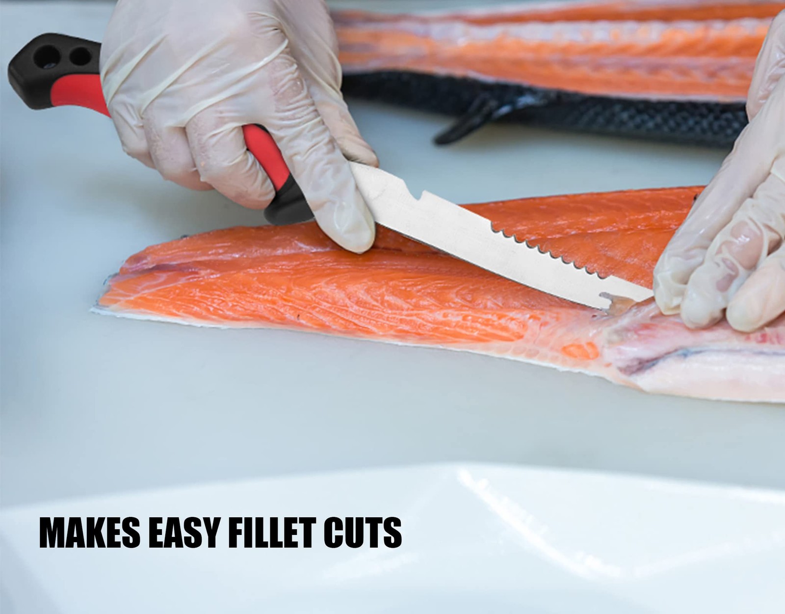 2 pcs Fishing Fillet Knife Set Stainless Steel 6.5 Inch Pro Fish Knife for Fi…