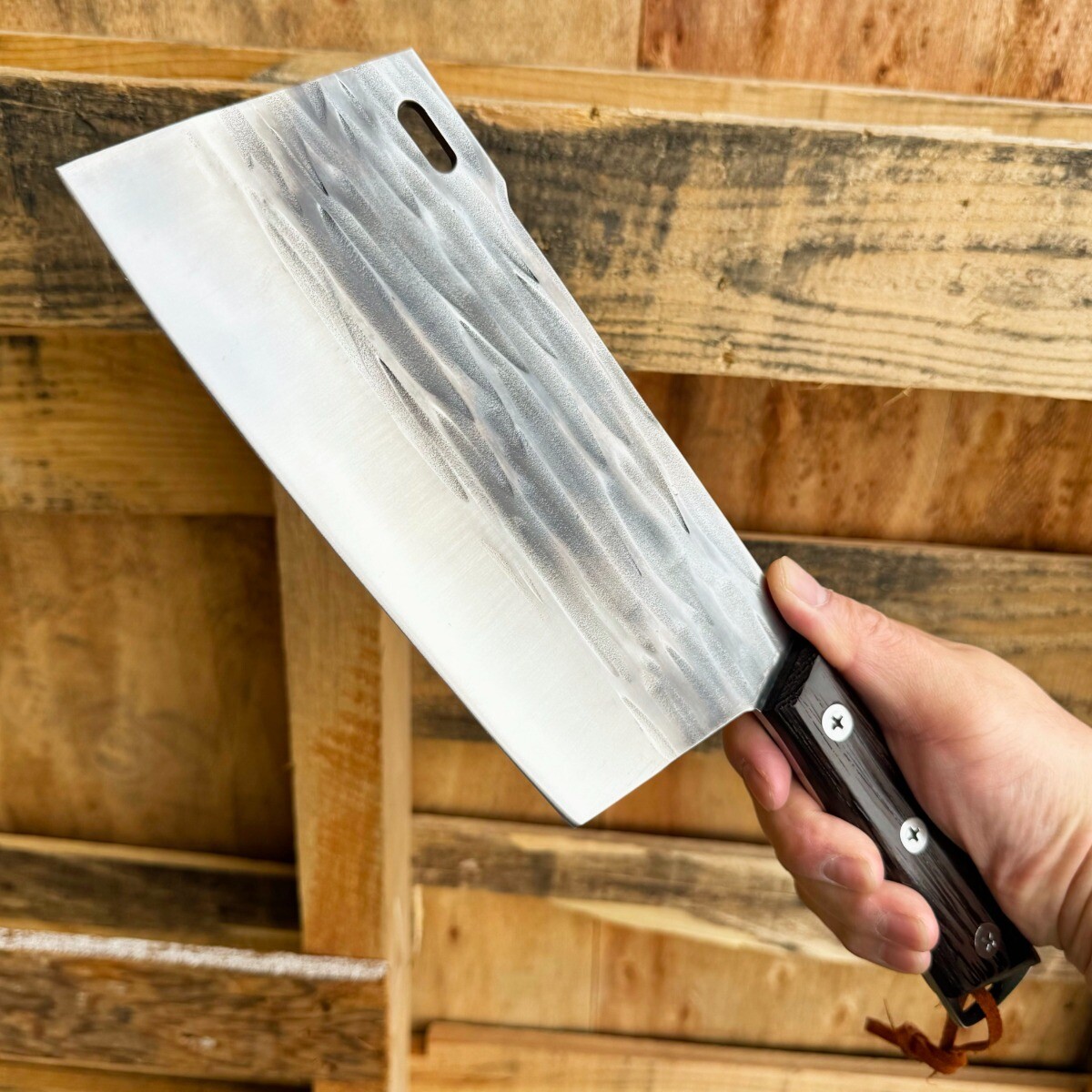 Duan Da Butcher Cleaver Knife Handmade Forged Kitchen Chef Knives Carbon Steel