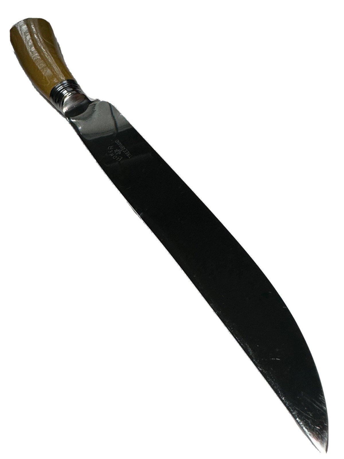 Boker Tree Brand 8 Inch Carving Knife Plastic Carmel Color Wood Replica Handle