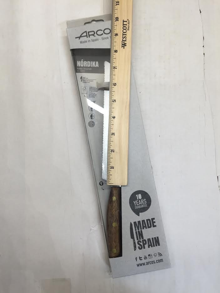Arcos Bread Knife 8 Inch Nitrum Stainless Steel and 200 mm blade