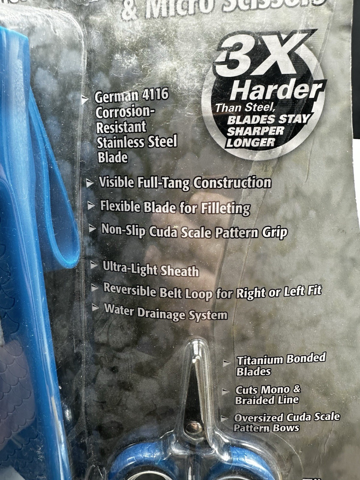 Cuda Titanium 4 Piece Fishing Set – 7″ Fillet Knife, Sheath, Sharpener, Scissor
