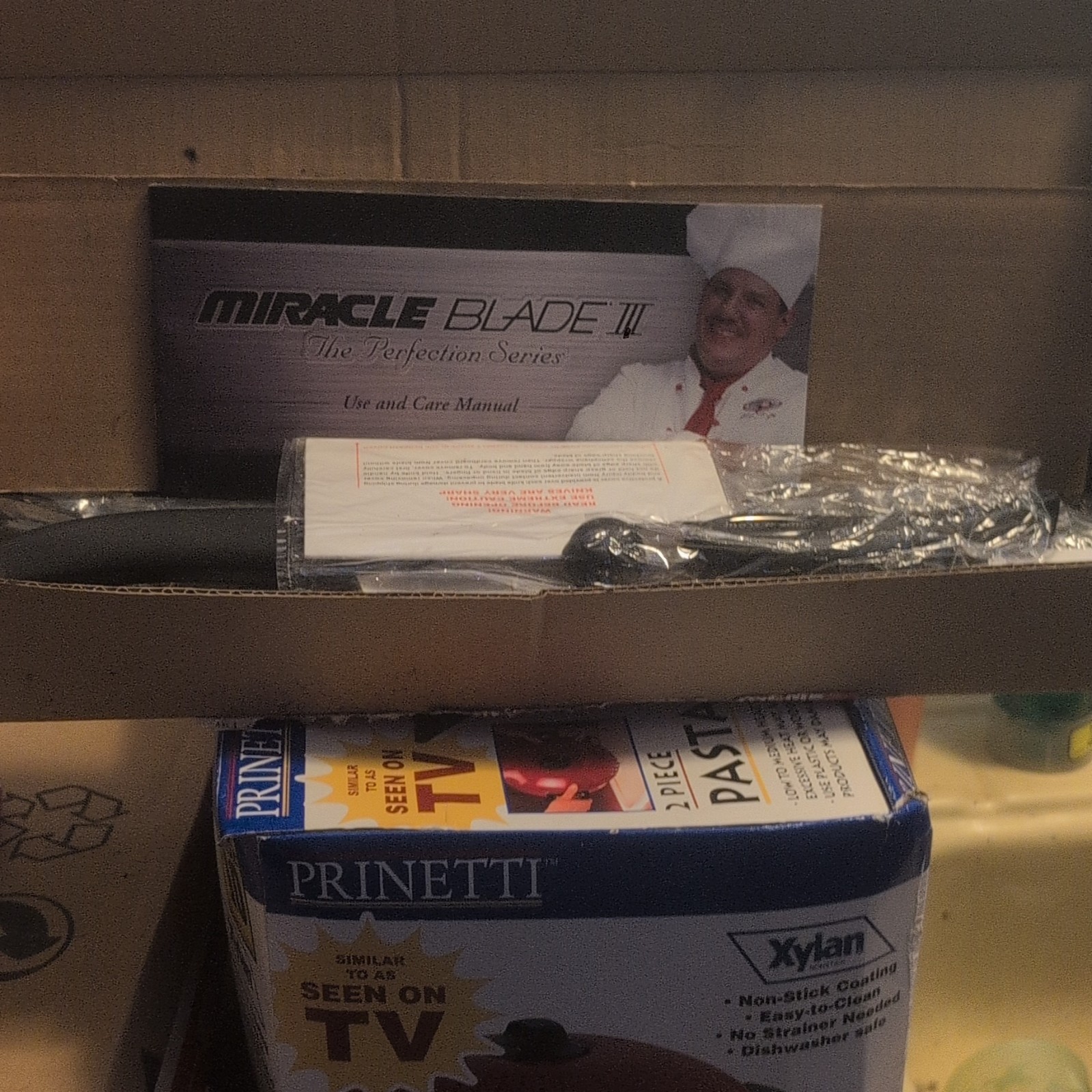 Miracle Blade III Perfection Series 9pc Knife Set, 5in, Non-Stick, Black