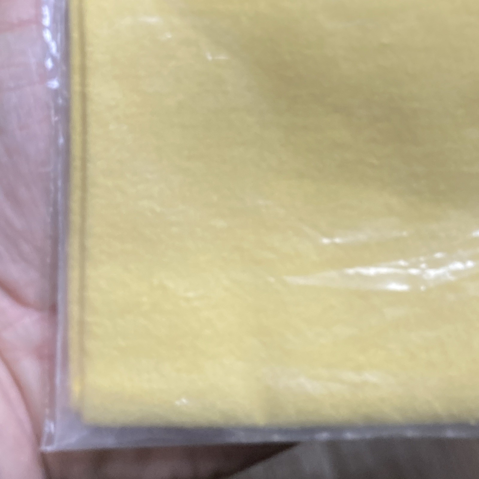 14” x 15” Cutco Cutlery Knives Double Surface Polishing Cloth Yellow USA Vtg EC