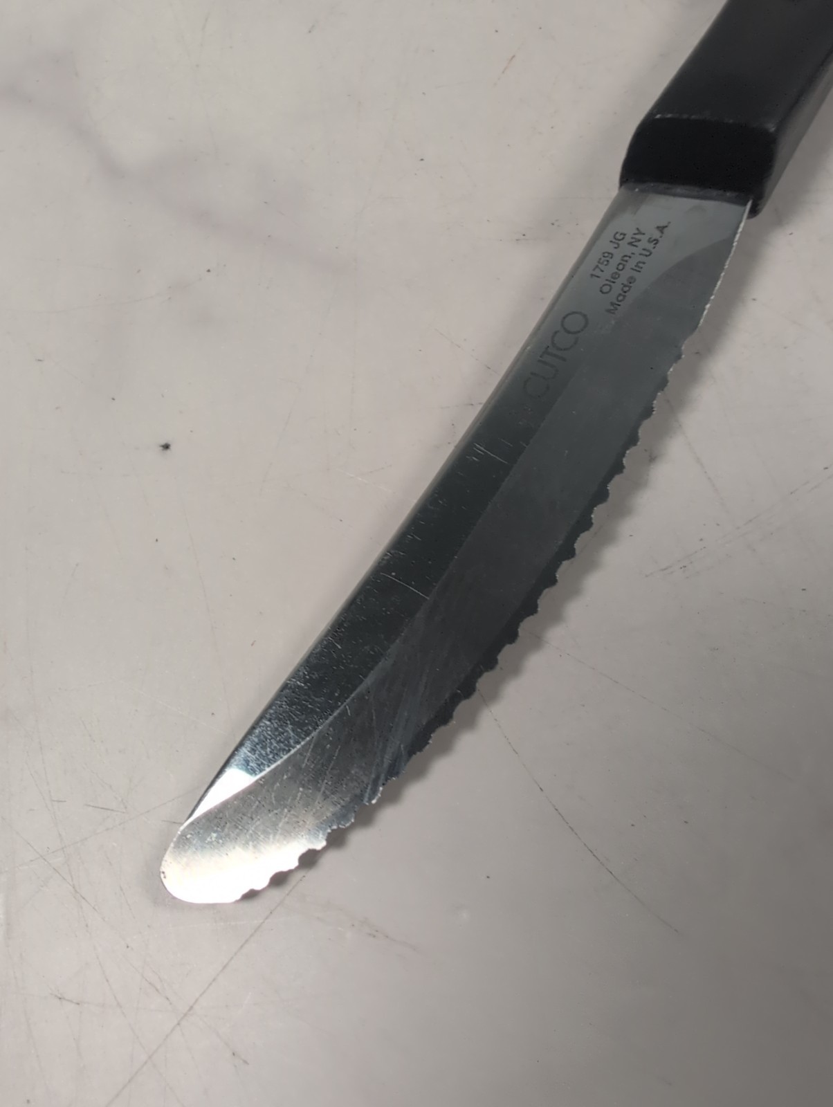 Cutco 1759 Serrated Table/Steak Knife Classic Brown Handle