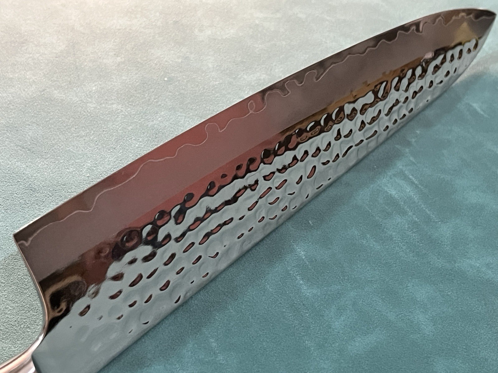 10.5in 270mm Gyuto Chef Knife Japanese-Style Hammered 9Cr18MoV Ebony Handle