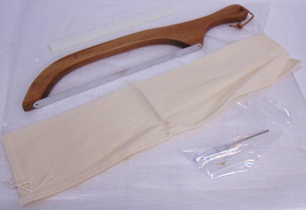 Magiware Sourdough Bow Bread Knife Sharp Bread Slicer for Homemade Bread Wooden