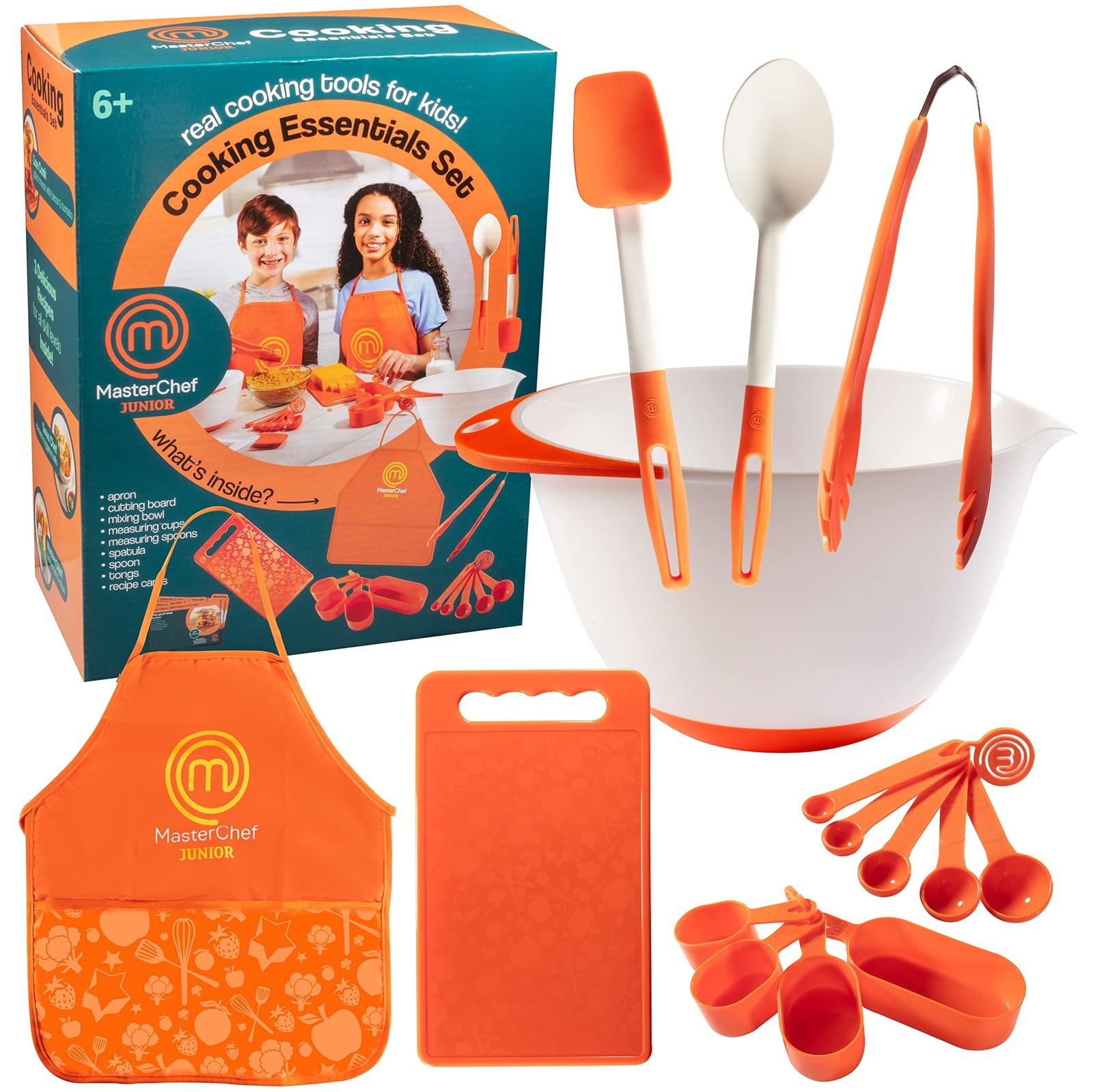 Cooking Essentials Set – 9 Pc. Kit Includes Recipes, Apron, Cutting Board, Mi…