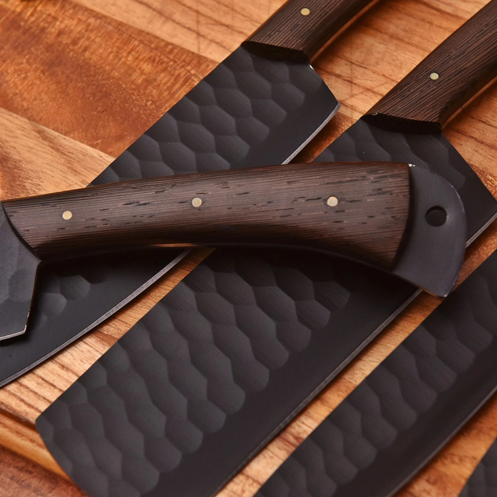 Shard Collectible 5pc Tactical Chef Set Hammered Carbon Steel Field Kitchen Tool