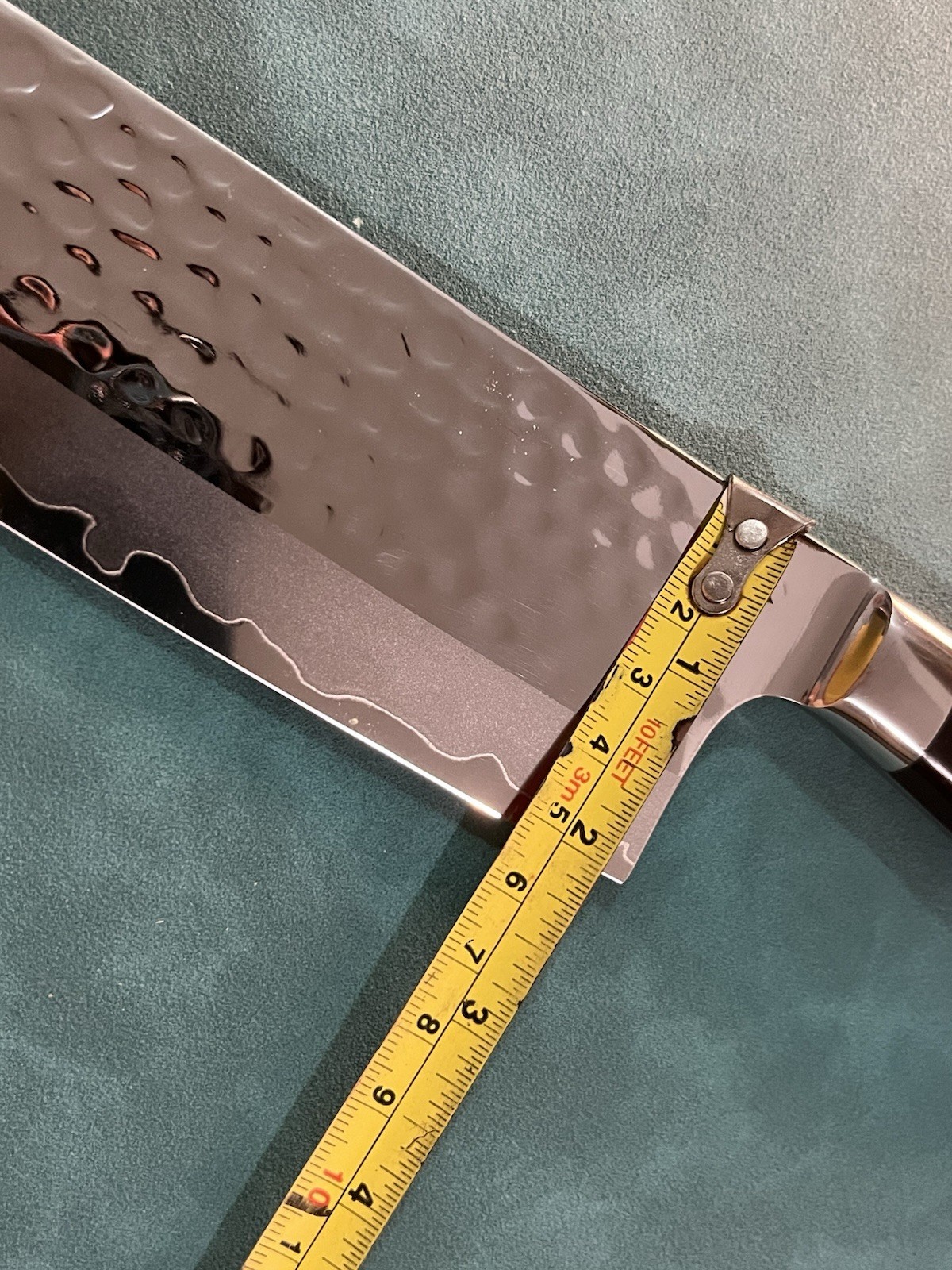 10.5in 270mm Gyuto Chef Knife Japanese-Style Hammered 9Cr18MoV Ebony Handle