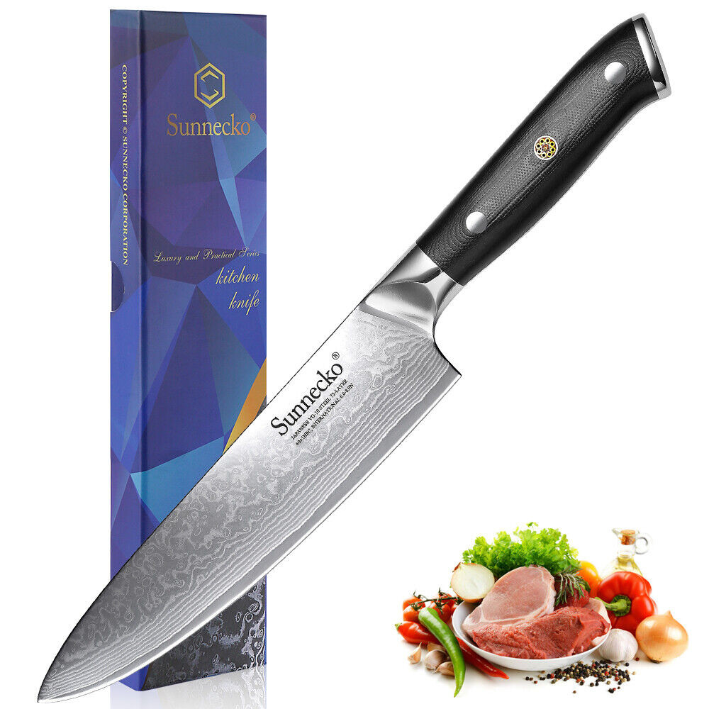 1-5PCS/Set Damascus Chef’s Knives Precision Kitchen Tools for Vegetables Meat