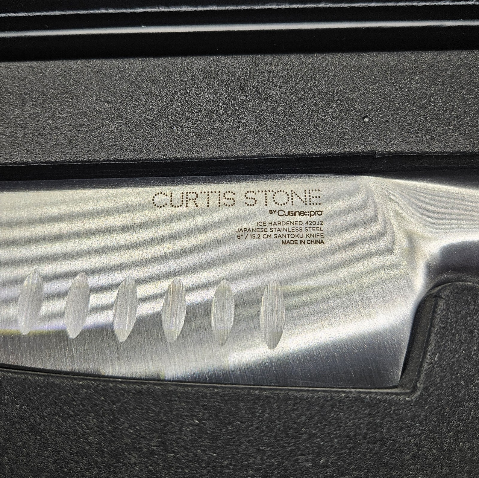Curtis Stone 6” Japanese Stainless Steel Santoku Professional Chef Kitchen Knife