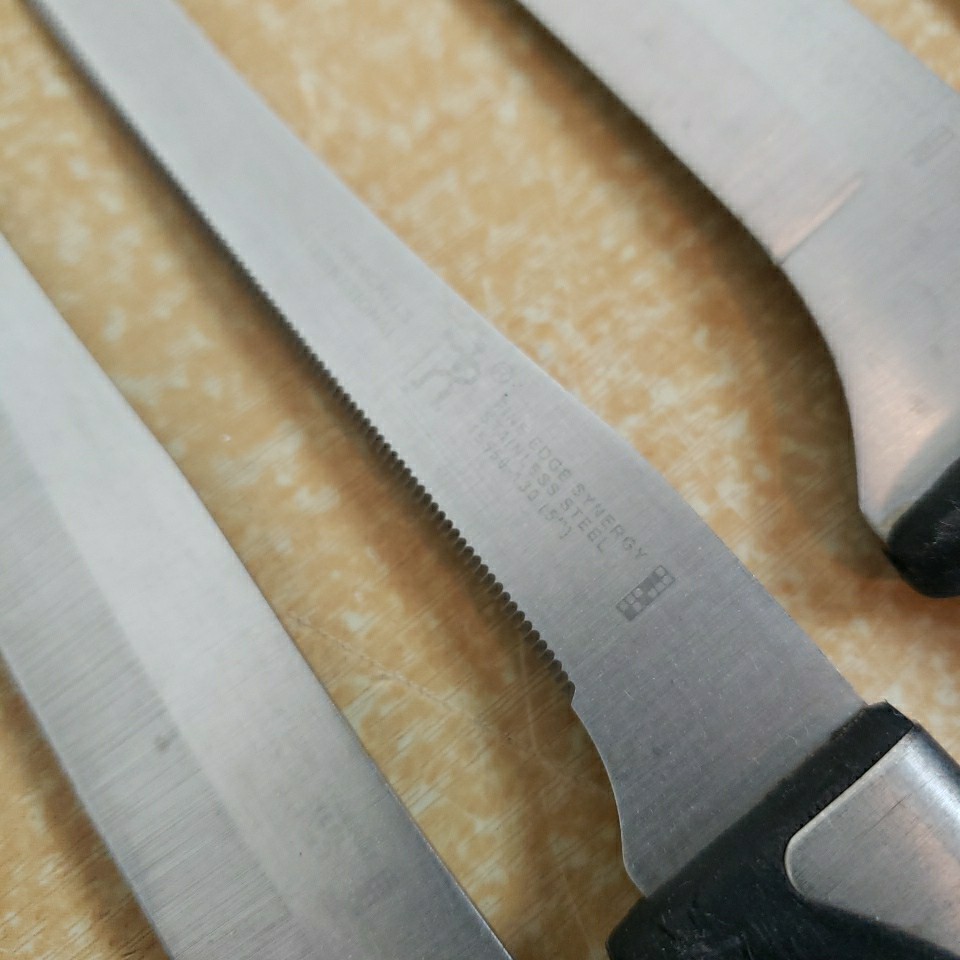 Lot Of 9 HENCKELS International Knife Set Mixed Chef, Bread, Steak, Utility