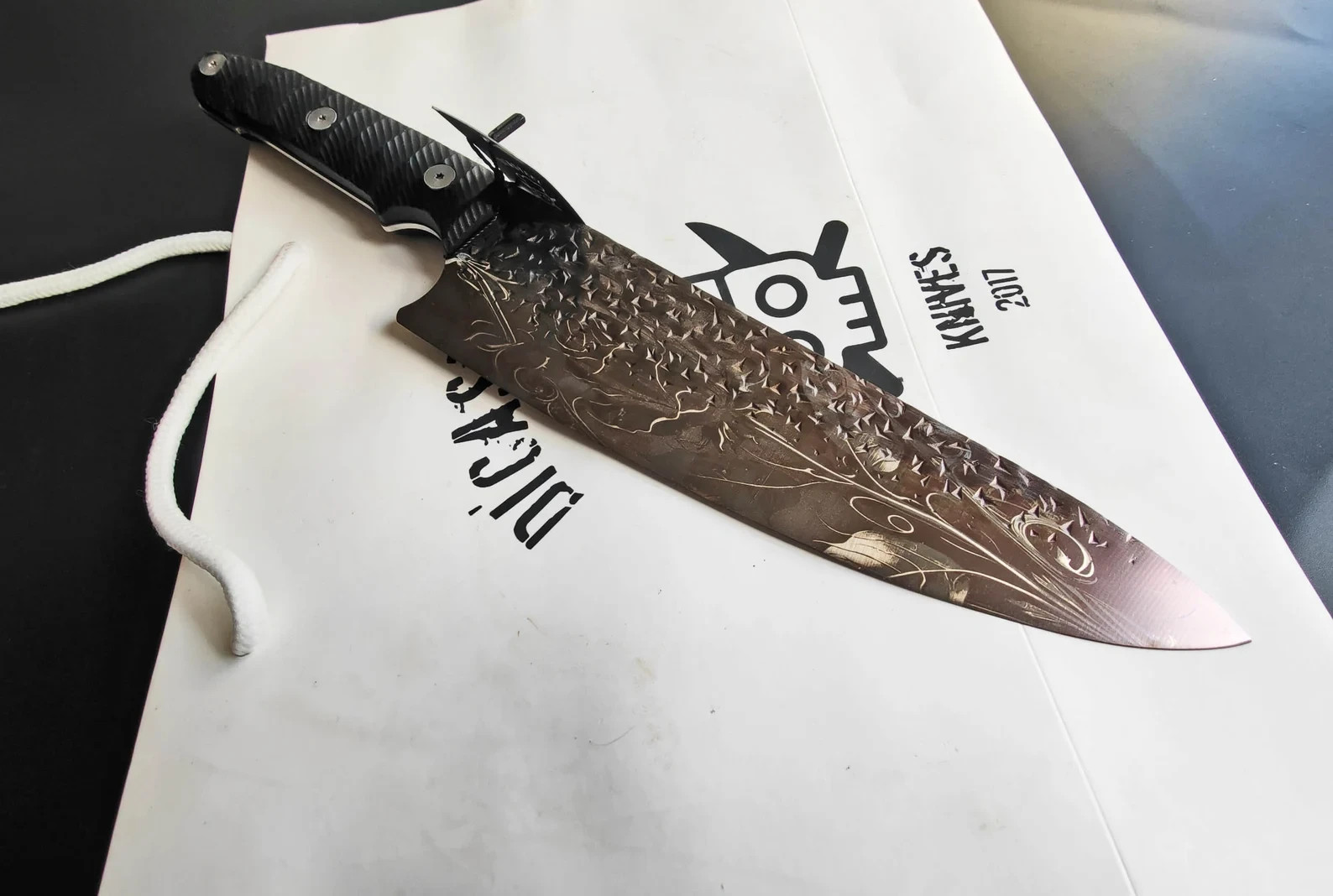 Handmade Blossom & Slice Culinary Poetry with Our Chef Knife Rubber Handle