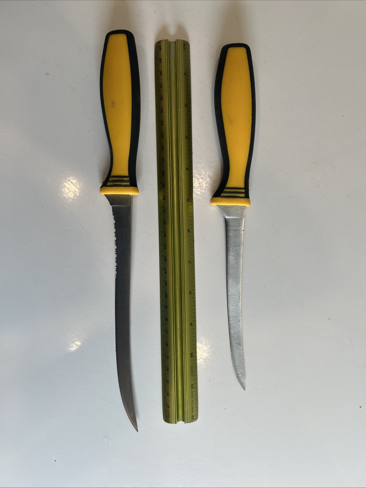 Two Cat Brand Fillet Knives From Kutmaster Gift Set Used